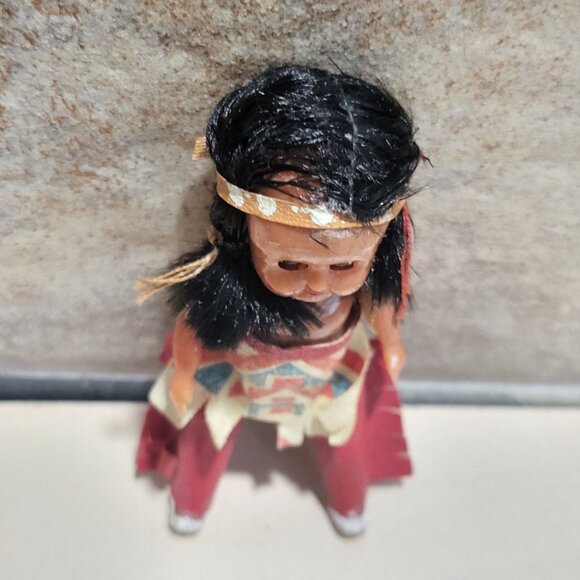 Vintage Native American Indian Doll Open Close Eyes - Picture 3 of 9